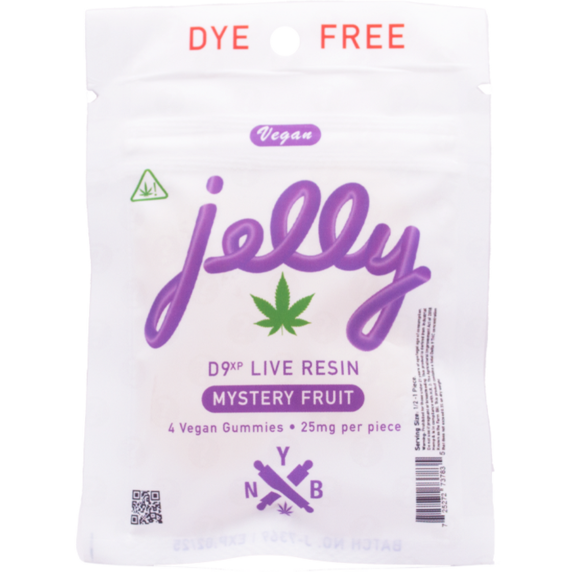 Jelly | Delta-9 THC Gummies Mystery Fruit | 25mg – (4ct)